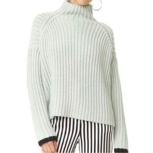 Net-a-Porter Victoria Beckham mint color jumper small.